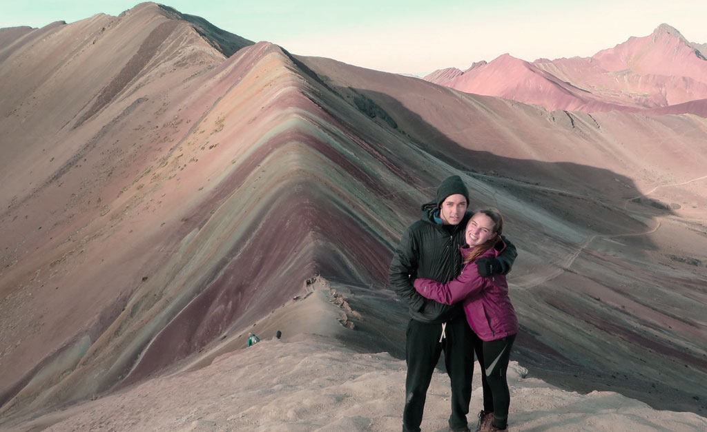 The classic Rainbow Mountain of Peru