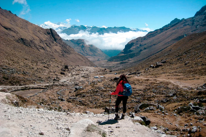 Wonderful view on the way down from Salkantay