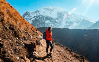 Hiking to Machu Picchu through the Salkantay Trek