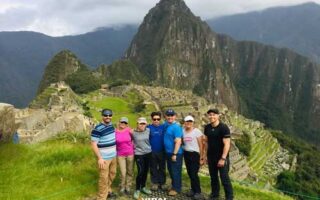 Machu Picchu happy group