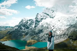 Pucaqocha lake in Ausangate region