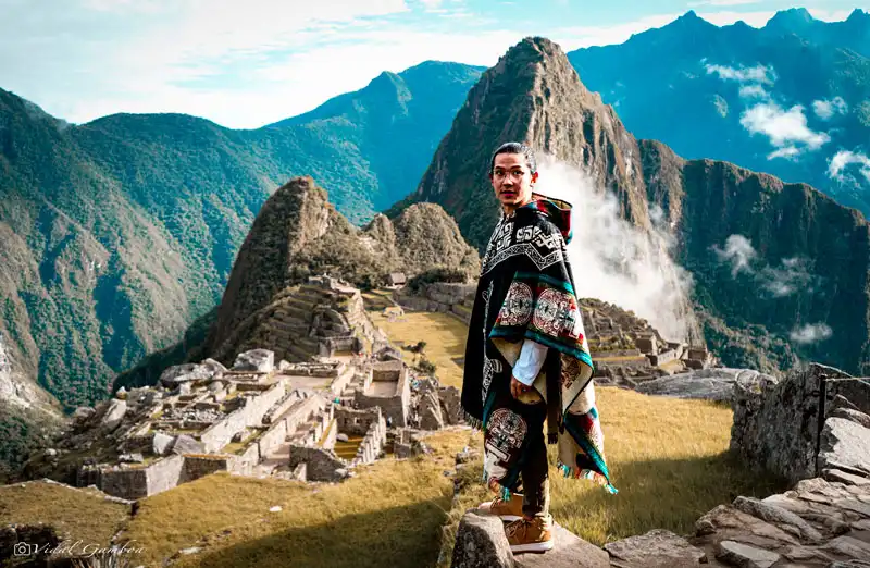 Solo traveler enjoying the private tour in Machu Picchu