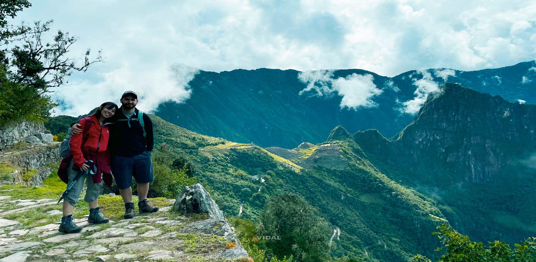 View in the short Inca Trail to Machu Picchu