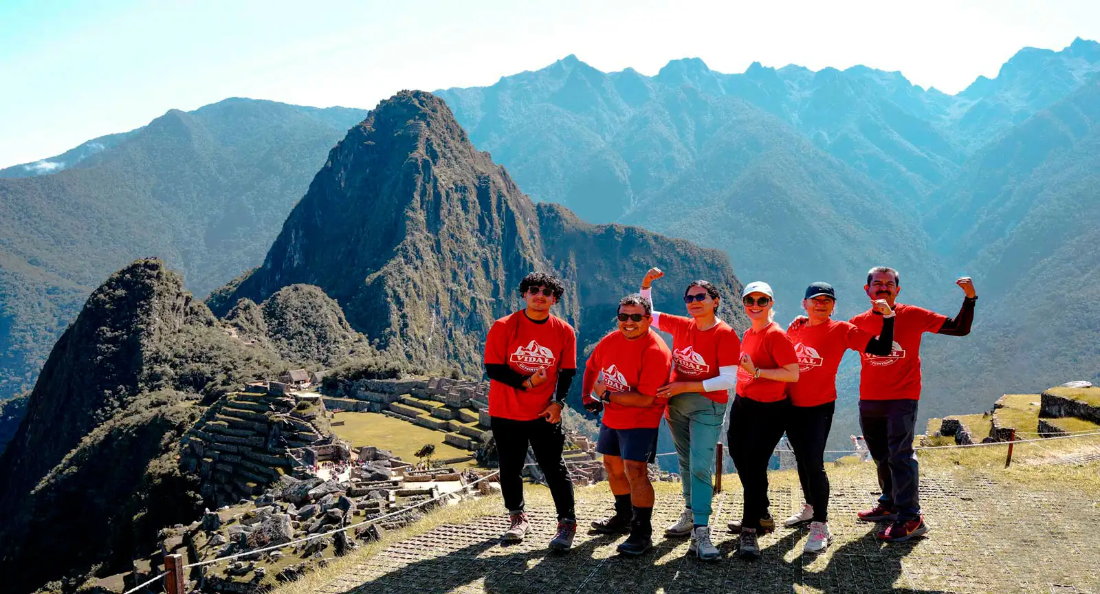 Machu Picchu after the hike along classic Inca Trail 4 Days