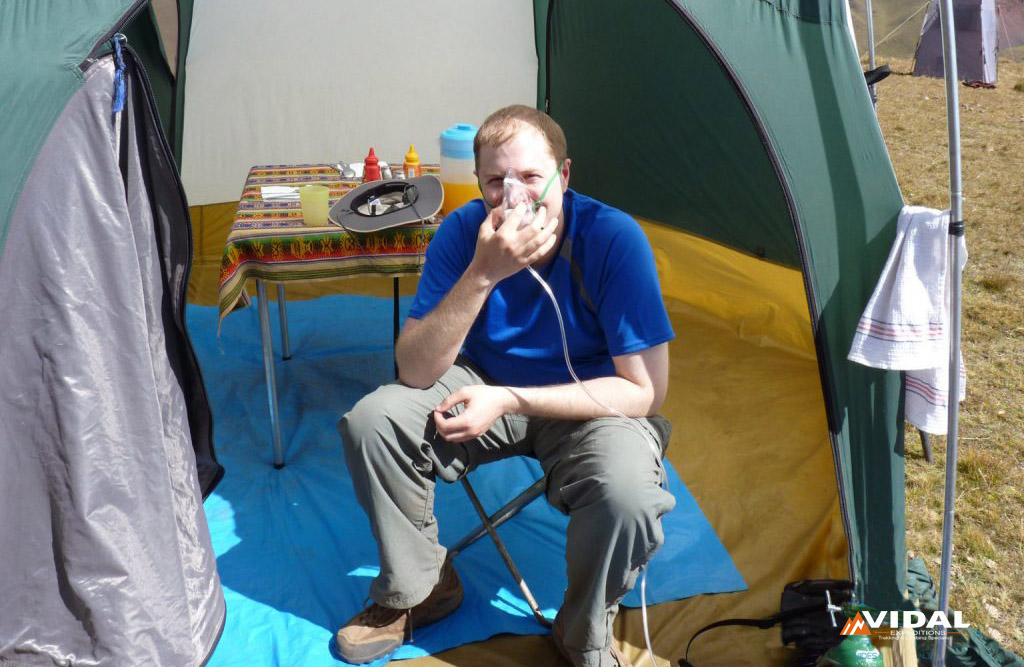 Oxygen Tank on the Inca Trail