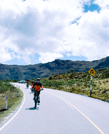 biking to Machu Picchu