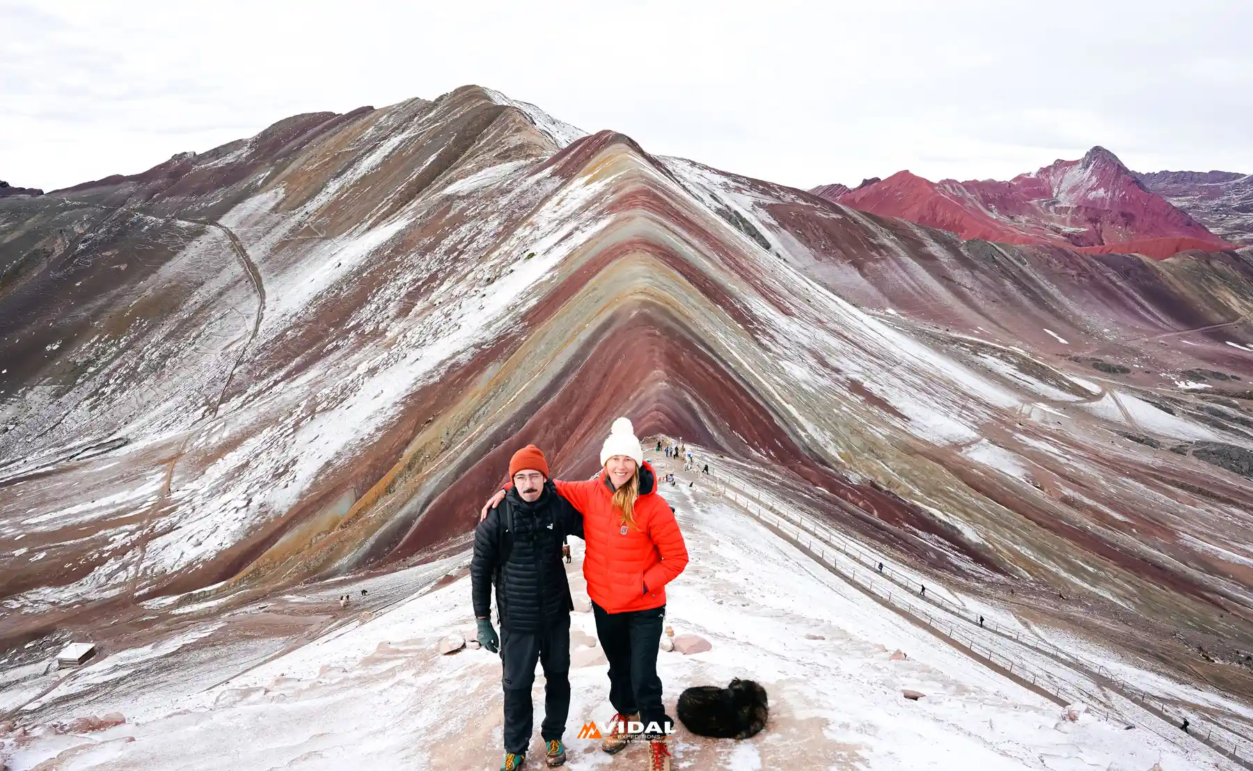 Private Rainbow Mountain Tour Cusco Happy hikers