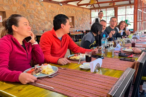 Lunch and breakfast included rainbow mountain with Vidal Expeditions