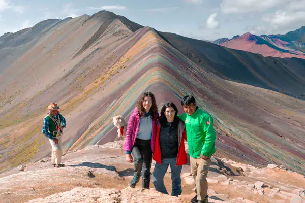 Small Group in the Rainbow Mountain