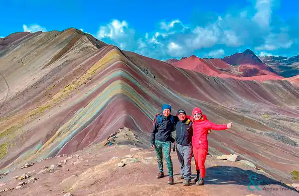 Vibrant color in the Rainbow Mountain