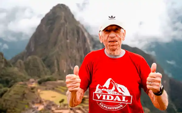 The oldest hiker on the Inca Trail